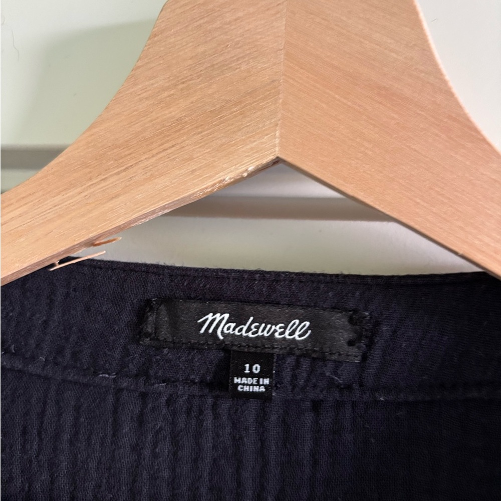 Madewell navy blue baby doll dress